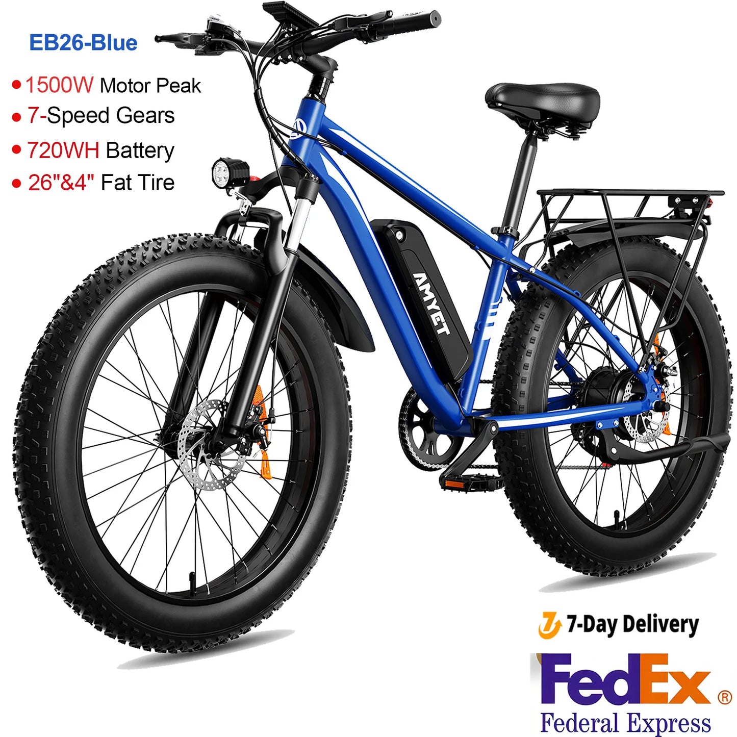 Electric Bike EB26 Adults Electric Bicycle 28mph Peak