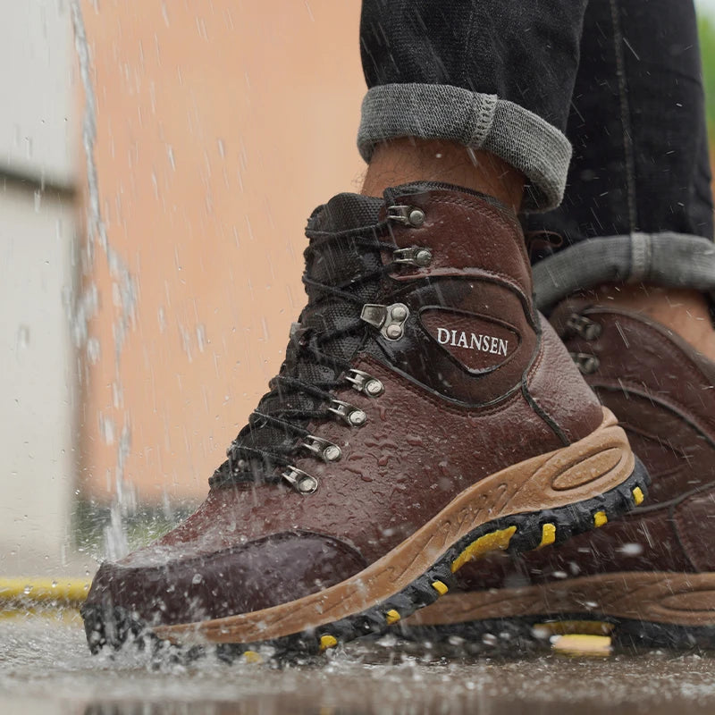 Waterproof Leather Indestructible Men Work Boots