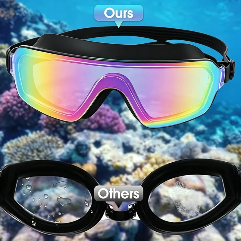 2-Pack Adult Kids Anti Fog Swimming Goggles