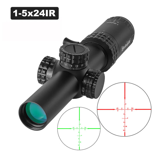 1-5X24 Tactical Optical Scope Red and Green Illuminated