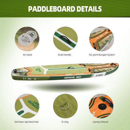 Genreen 11ft Inflatable Paddle Board