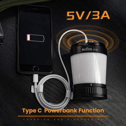 Camping Light with Reverse Charging
