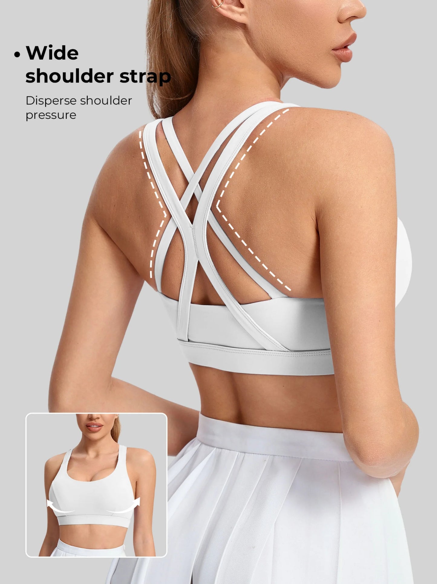 Ladies' yoga sports bra