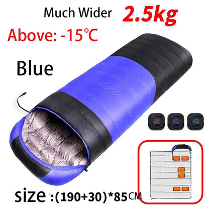 USB Heated Lightweight Waterproof Sleeping Bag for Hiking & Travel