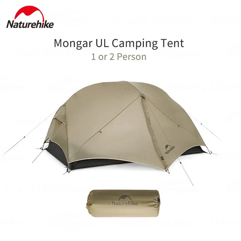Mongar UL Camping Tent 15D Nylon Lightweight 1 or 2 People
