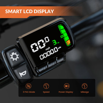 5TH WHEEL AB17 Electric Bike, 700W Peak Motor, 23 Mph Max Speed