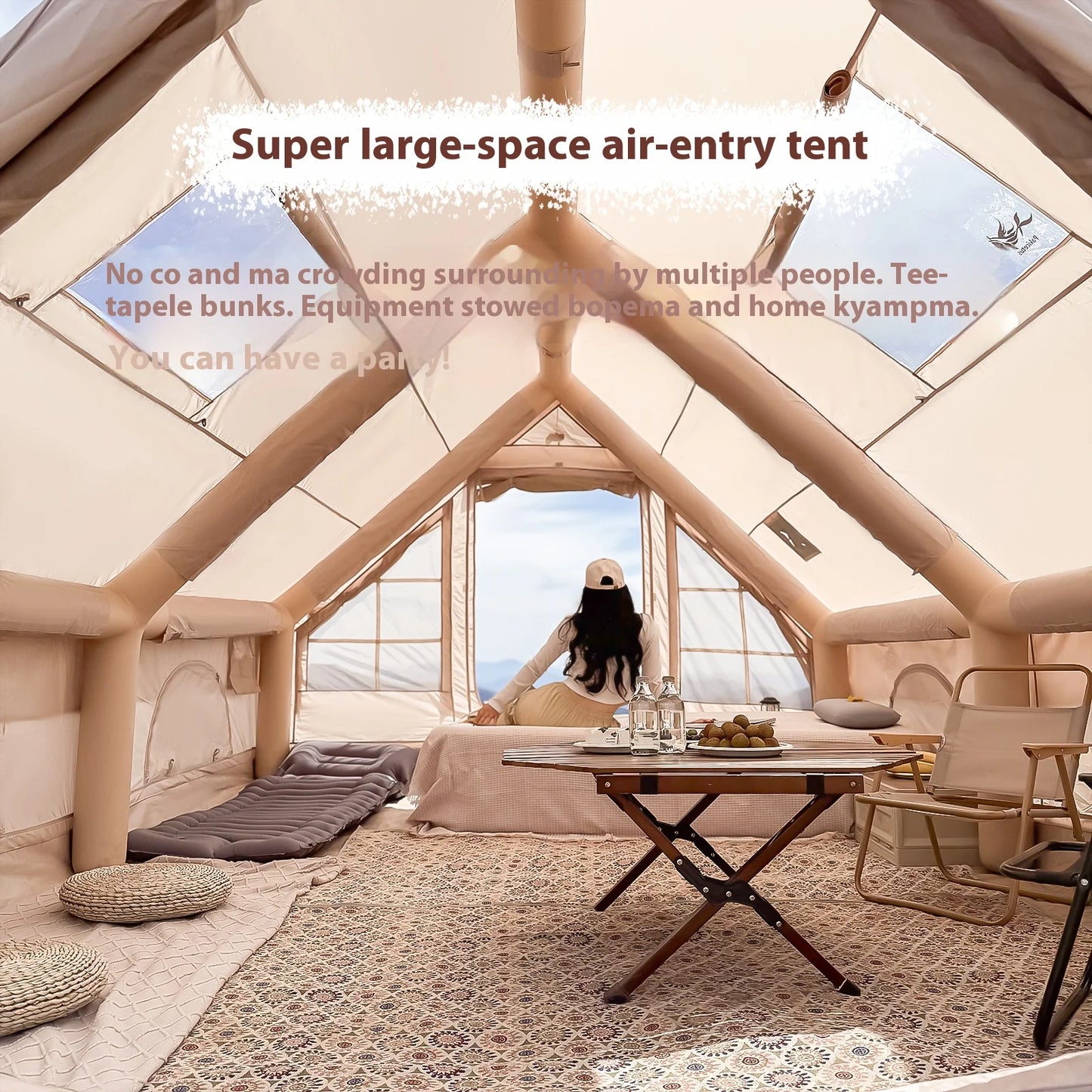 Inflatable Tents Fits 4-8 People