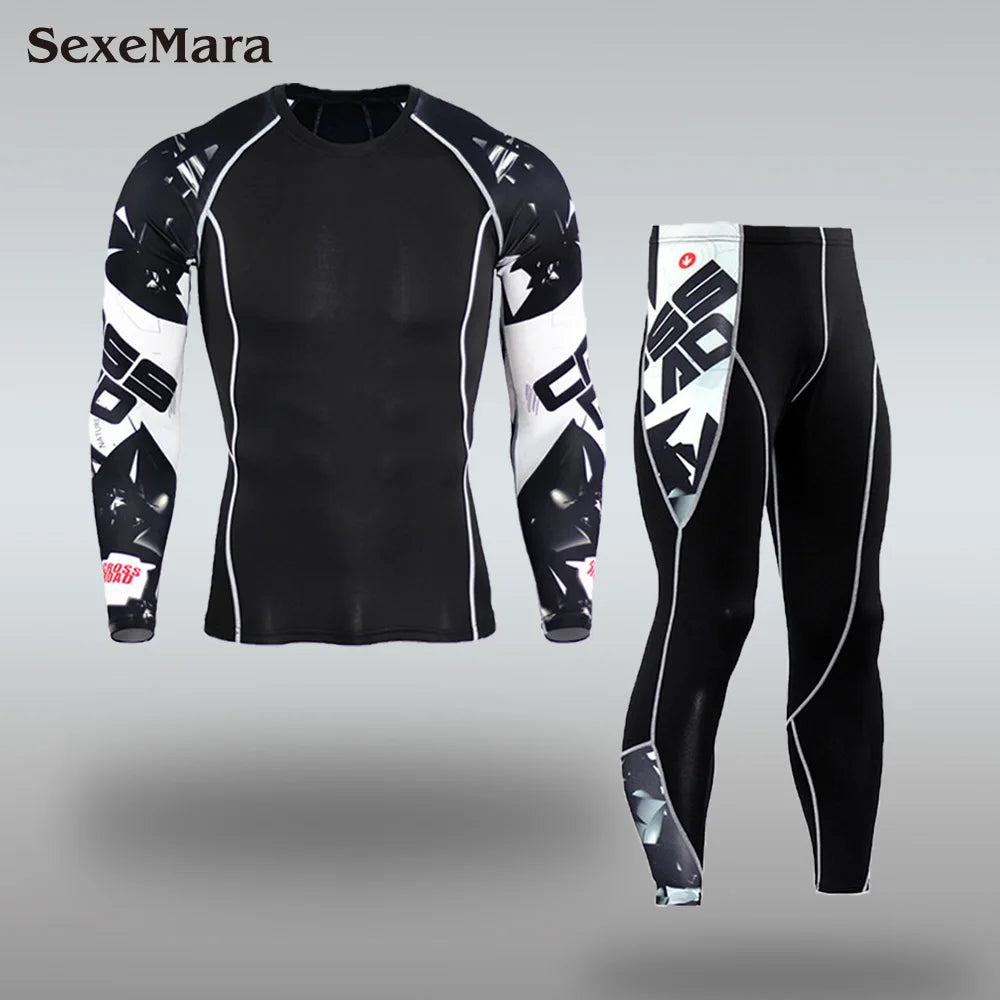 Men's Thermal Underwear Sets Compression Sport Suit