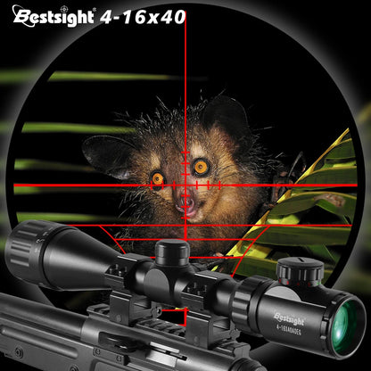 4-16X40 AOE Optics Hunting Scope Red&Green Dot Illuminated Sight