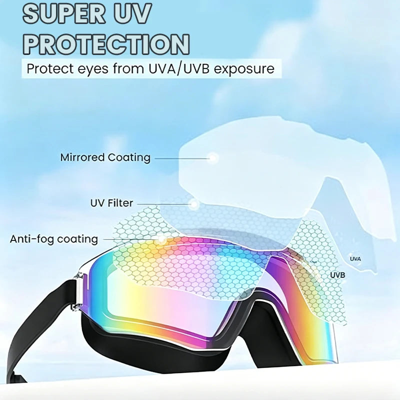 2-Pack Adult Kids Anti Fog Swimming Goggles