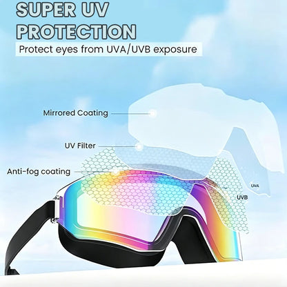 2-Pack Adult Kids Anti Fog Swimming Goggles