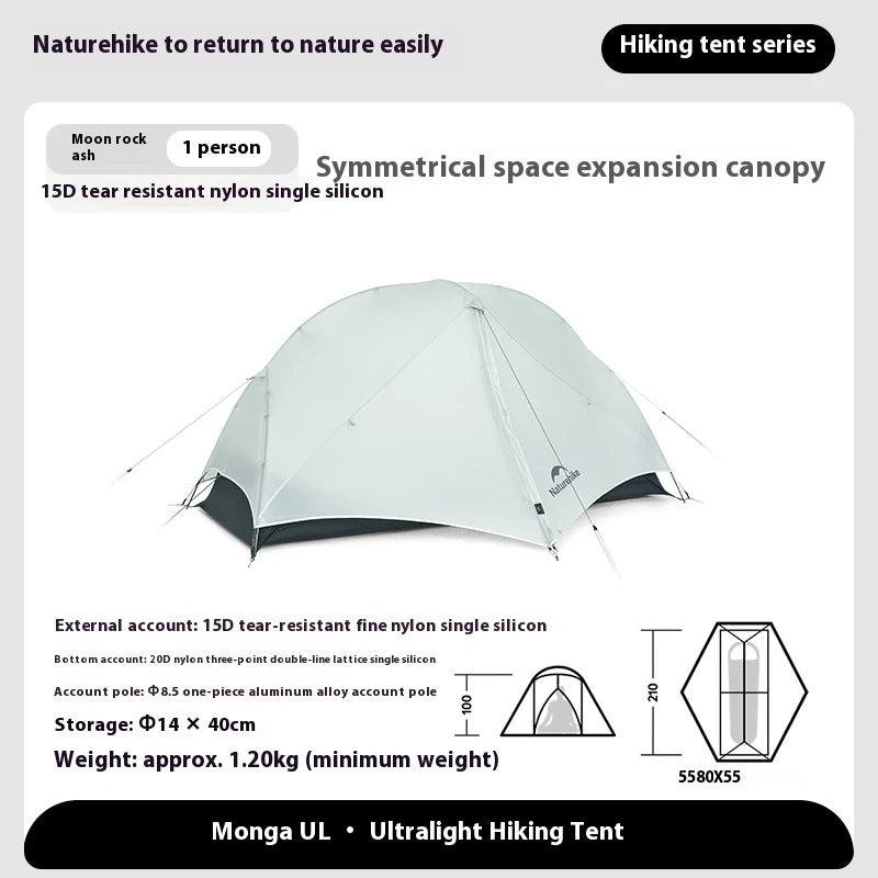 Mongar UL Camping Tent 15D Nylon Lightweight 1 or 2 People