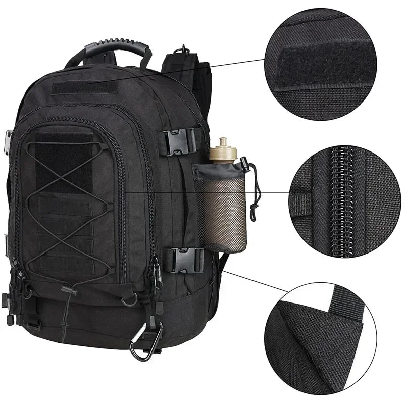 Extra Large 60L Tactical Backpack for Outdoor