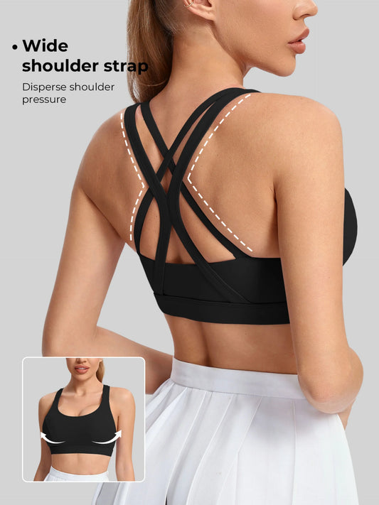 Ladies' yoga sports bra
