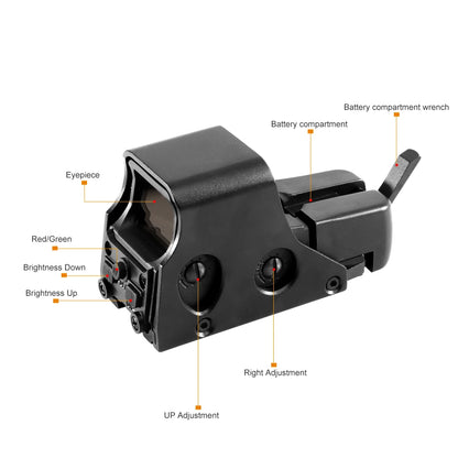 Red Green Dot Holographic Scope Reflex Sight Scope 20mm Mount