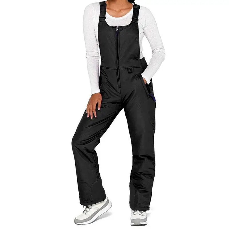 Insulated Ski Pants Overalls Ripstop Warm Insulated Snowboard Overalls