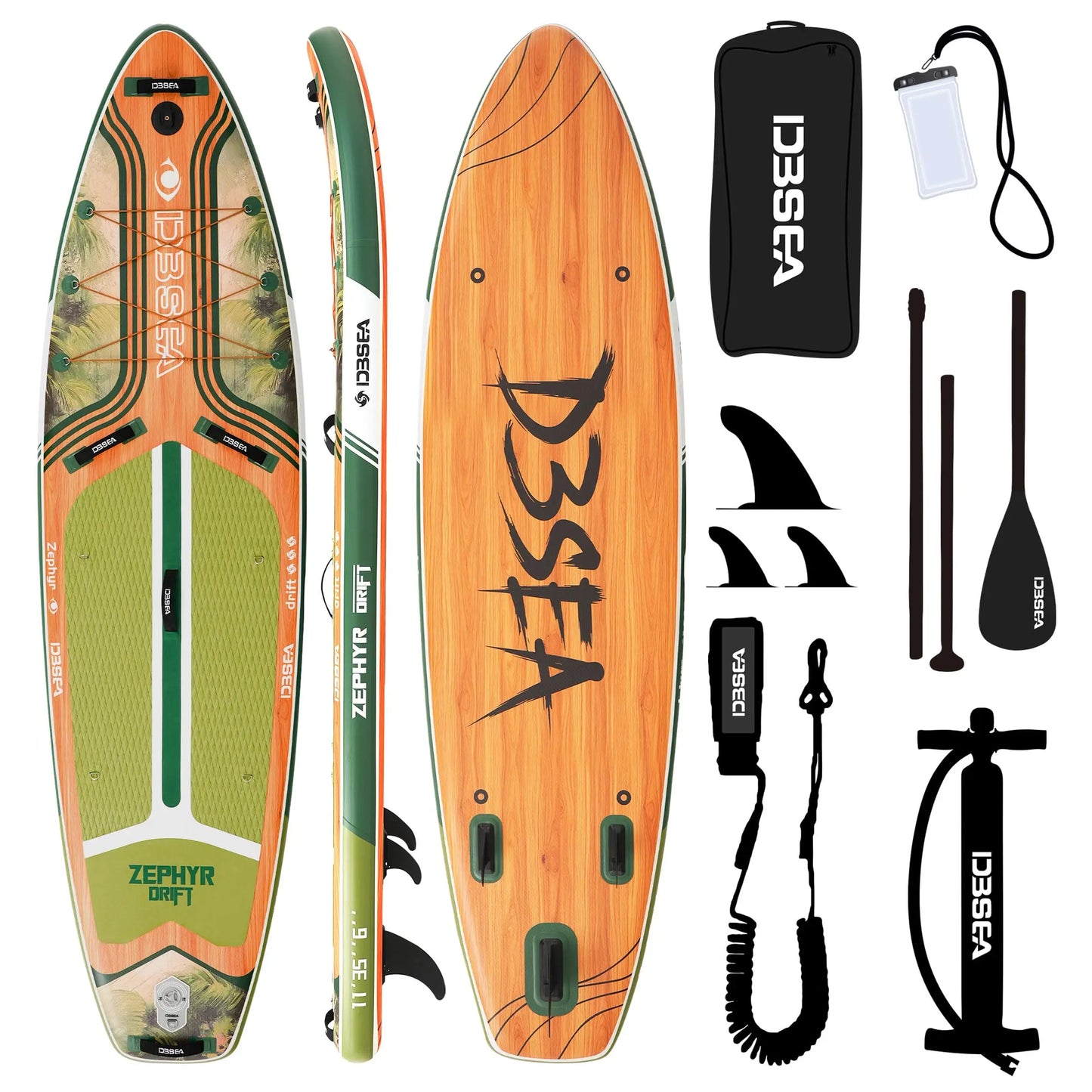 Genreen 11ft Inflatable Paddle Board