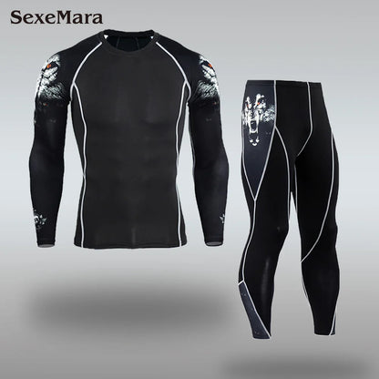 Men's Thermal Underwear Sets Compression Sport Suit