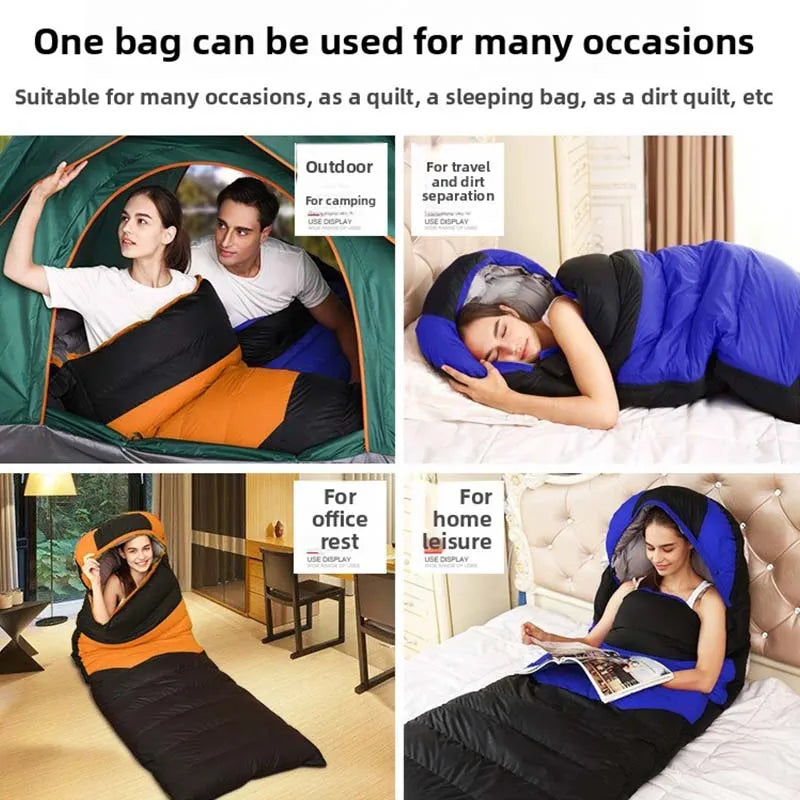 USB Heated Lightweight Waterproof Sleeping Bag for Hiking & Travel