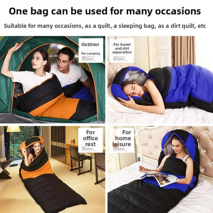 USB Heated Lightweight Waterproof Sleeping Bag for Hiking & Travel