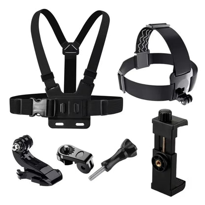 360° Rotate Climbing Cycling Phone Stand Bike Motorcycle GPS Live First-Person-View Camera/Mobile Phone Holder With Chest Strap