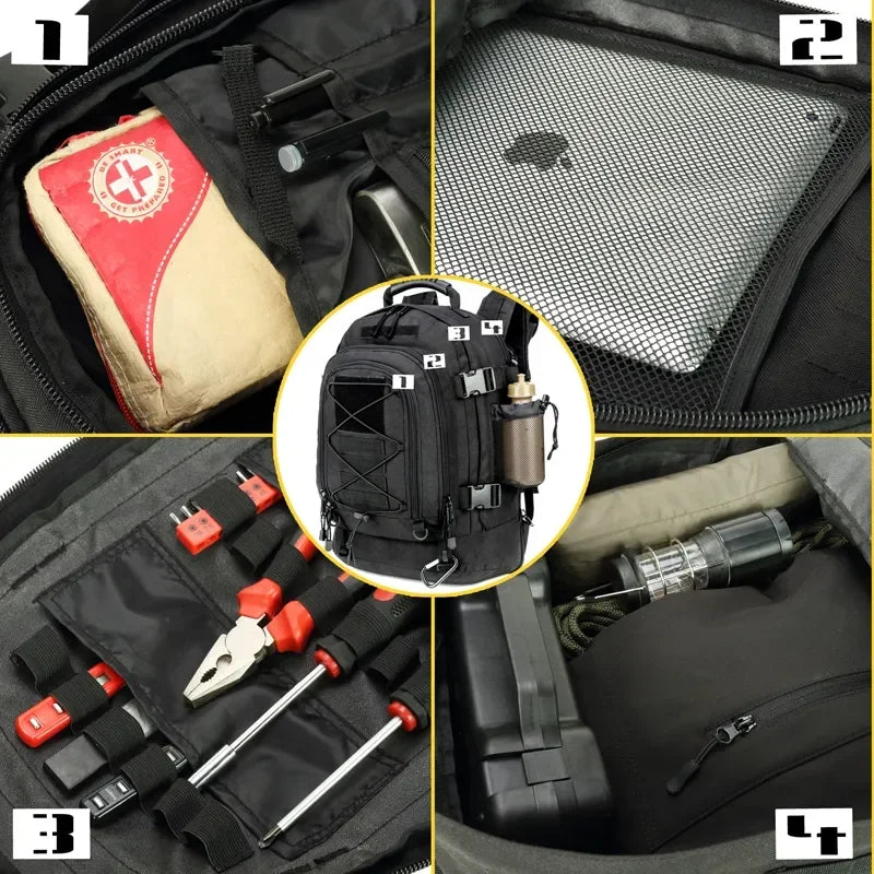 Extra Large 60L Tactical Backpack for Outdoor