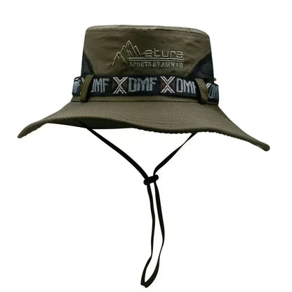 Hat Men's Outdoor Fishing Fisherman Hat Men's Large-brimmed Sun Hat Summer Sun Hat Youth Foldable Fishing Hat