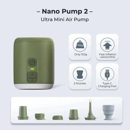 Tiny Air Pump with Camping Lantern