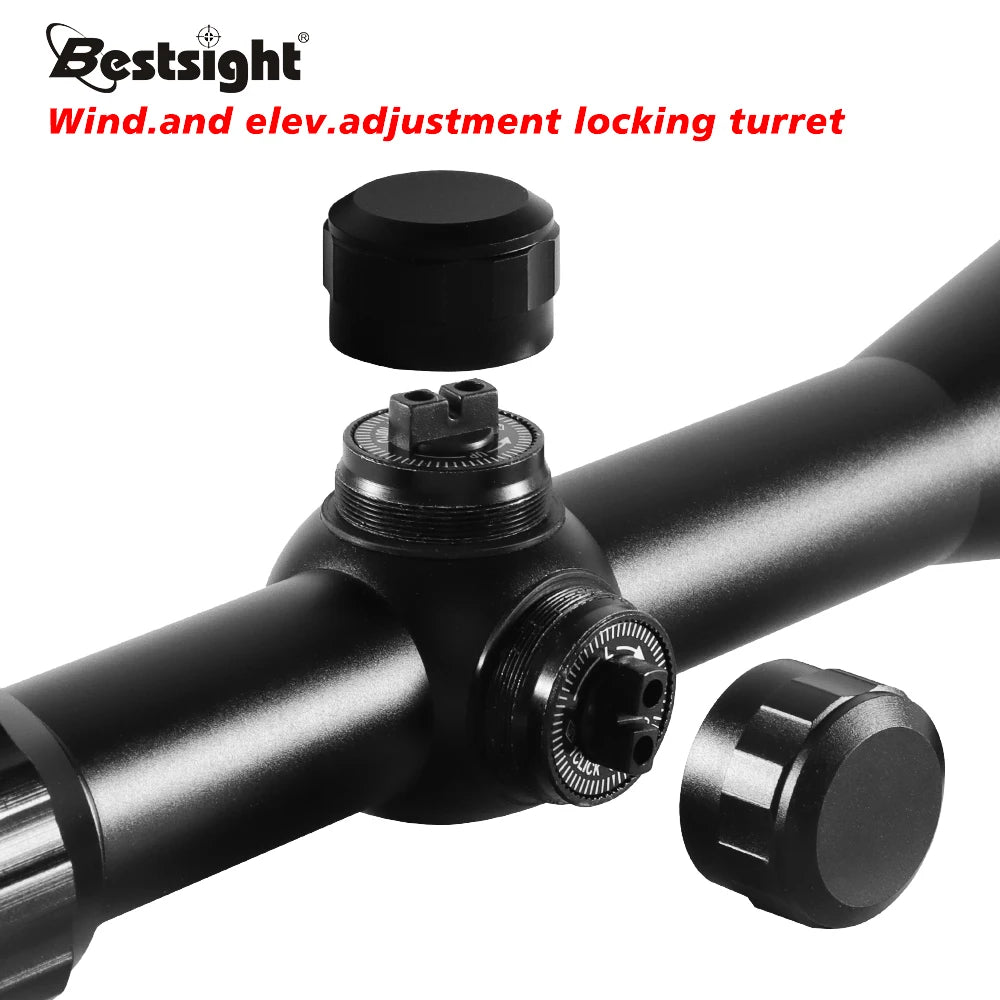 3-9x40 Hunting Scope Red or Green Illuminated Optical Sight with Mounts Mil Dot Crosshair