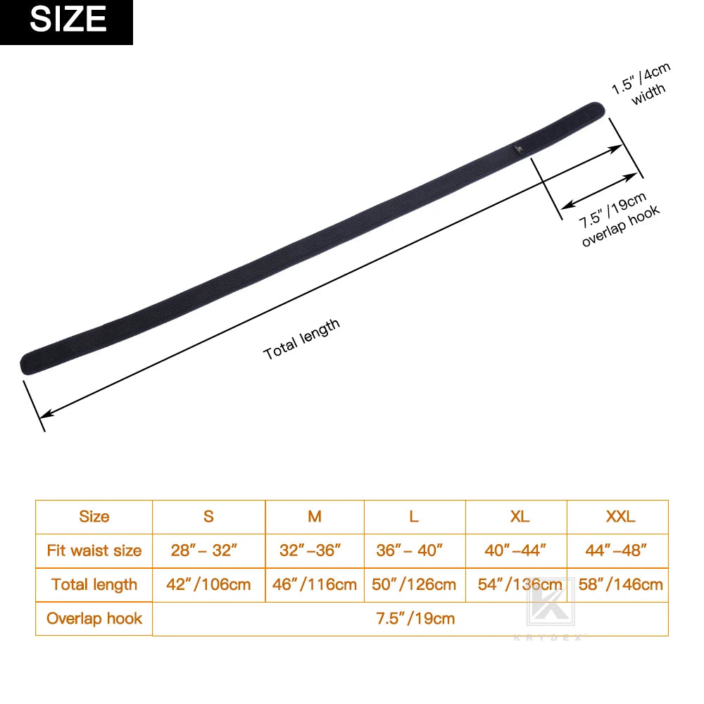 Tactics Buckleless Inner Liner Belt S - XXL