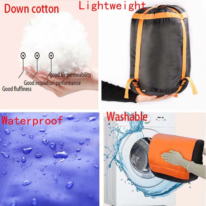 USB Heated Lightweight Waterproof Sleeping Bag for Hiking & Travel