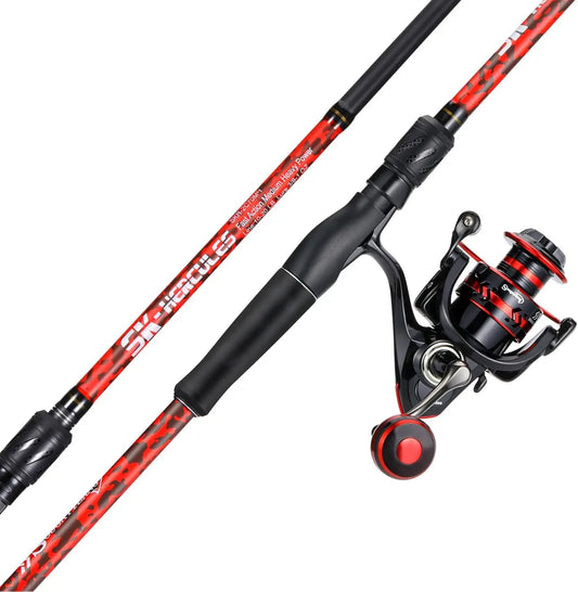 7' Inshore Fishing Rod & Reel Combo, Medium Power