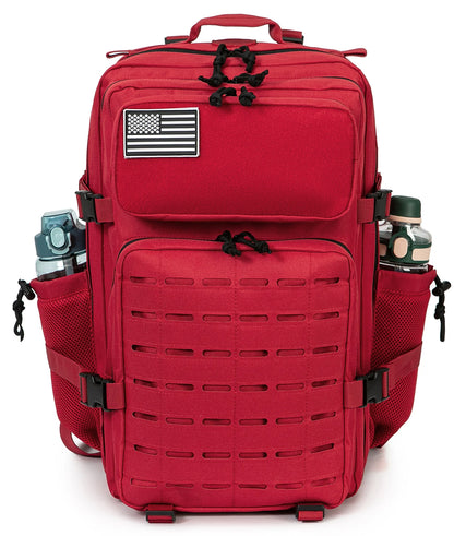 45L Men's Tactical Backpack with Double Cup Holder
