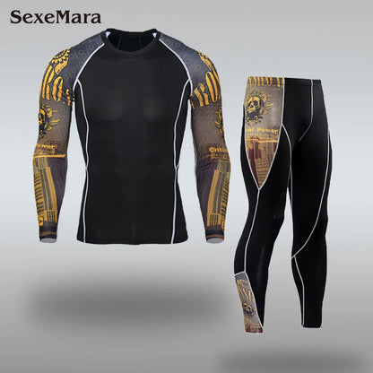 Men's Thermal Underwear Sets Compression Sport Suit