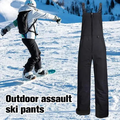Insulated Ski Pants Overalls Ripstop Warm Insulated Snowboard Overalls