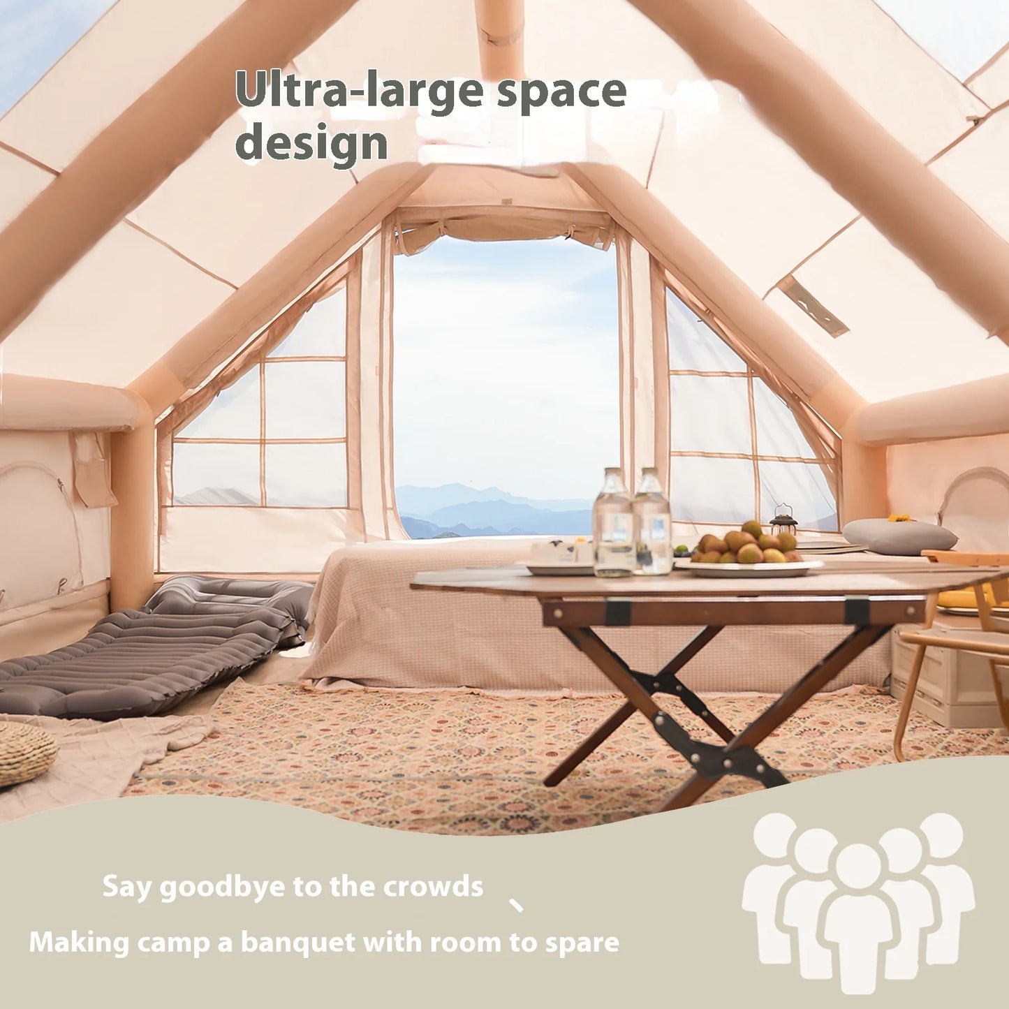 Inflatable Tents Fits 4-8 People