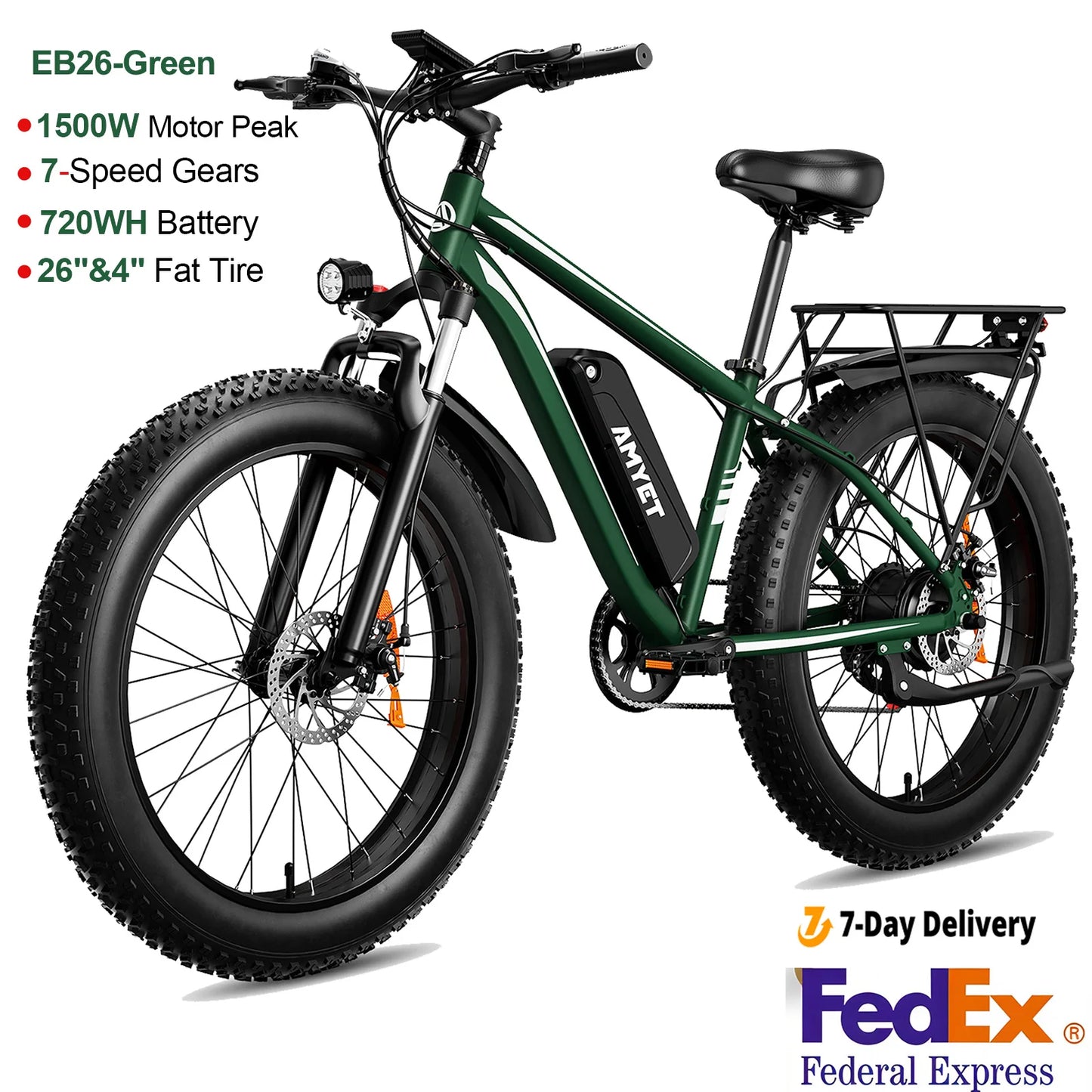 Electric Bike EB26 Adults Electric Bicycle 28mph Peak
