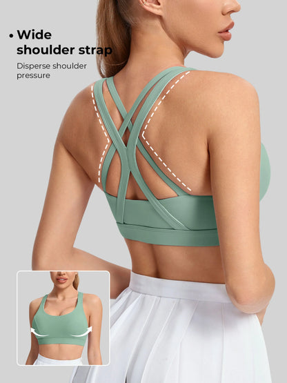 Ladies' yoga sports bra