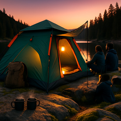 Camping Tent for 4-5 People – Foldable Waterproof
