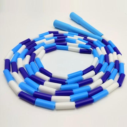 Unisex Jump Rope Stripe Ropes With Plastic Handles For Any Skill Level Sports Segmented Jump Rope For Outdoor Fitness Gym Men Women Kids Best For Sports Outdoors Jumping Rope 2.9m